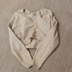 BDG Cream V-Neck Sweater